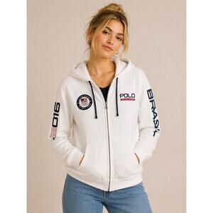 Polo Ralph Lauren Official Outfitter USA Olympic Team Rio 2016 Zip Hoodie M